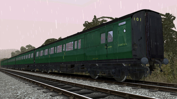 Скриншот из TS Marketplace: Maunsell 59ft Low Window Corridor Coach Pack BR Green