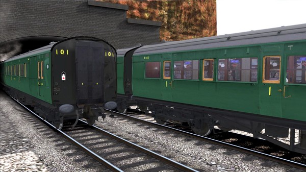 Скриншот из TS Marketplace: Maunsell 59ft Low Window Corridor Coach Pack Southern Malachite Green