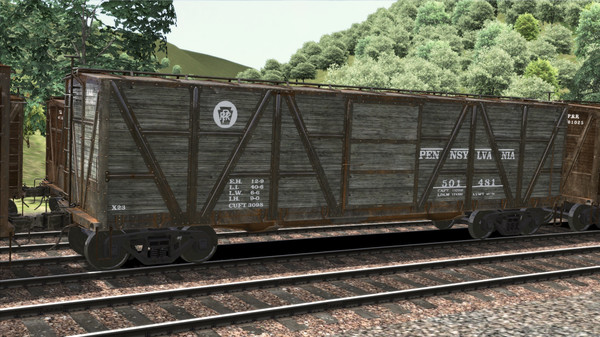 Скриншот из TS Marketplace: PRR X23 Boxcar Wagon Pack Add-On