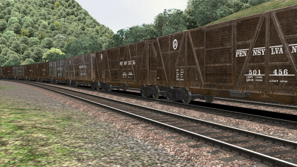 Скриншот из TS Marketplace: PRR X23 Boxcar Wagon Pack Add-On