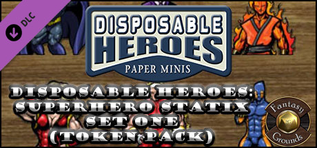 Fantasy Grounds - Disposable Heroes: Superhero Statix Set One (Token Pack)