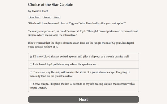 Choice of the Star Captain for linux