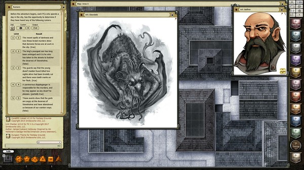 Скриншот из Fantasy Grounds - U02: Murder in Stoneholme (PFRPG)