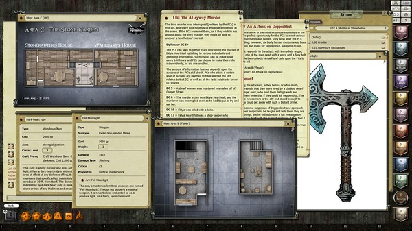 Скриншот из Fantasy Grounds - U02: Murder in Stoneholme (PFRPG)