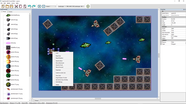 Скриншот из AppGameKit - Visual Editor