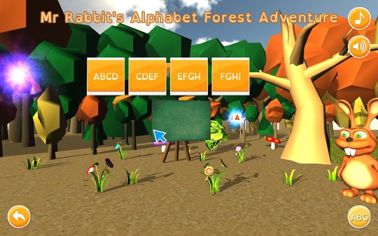 Скриншот из Mr Rabbit's Alphabet Forest Adventure