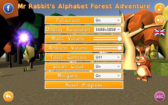 Скриншот из Mr Rabbit's Alphabet Forest Adventure