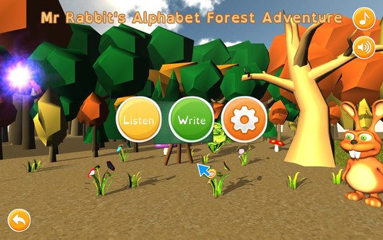 Скриншот из Mr Rabbit's Alphabet Forest Adventure