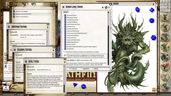 Скриншот из Fantasy Grounds - Pathfinder RPG - Bestiary 4 Pack (PFRPG)