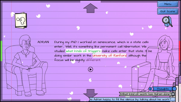 Dialogue: A Writer's Story game for Linux 1