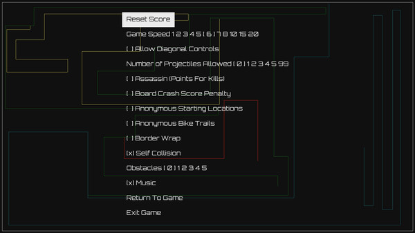 Simple Light Cycles for linux
