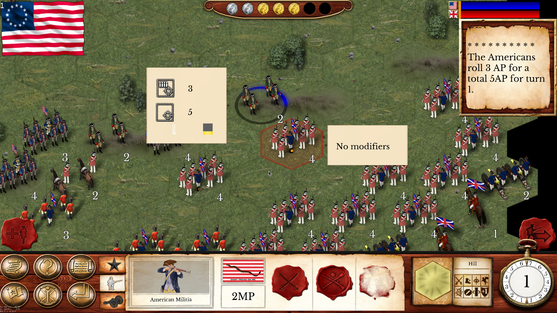 Hold the Line: The American Revolution Screenshot 1