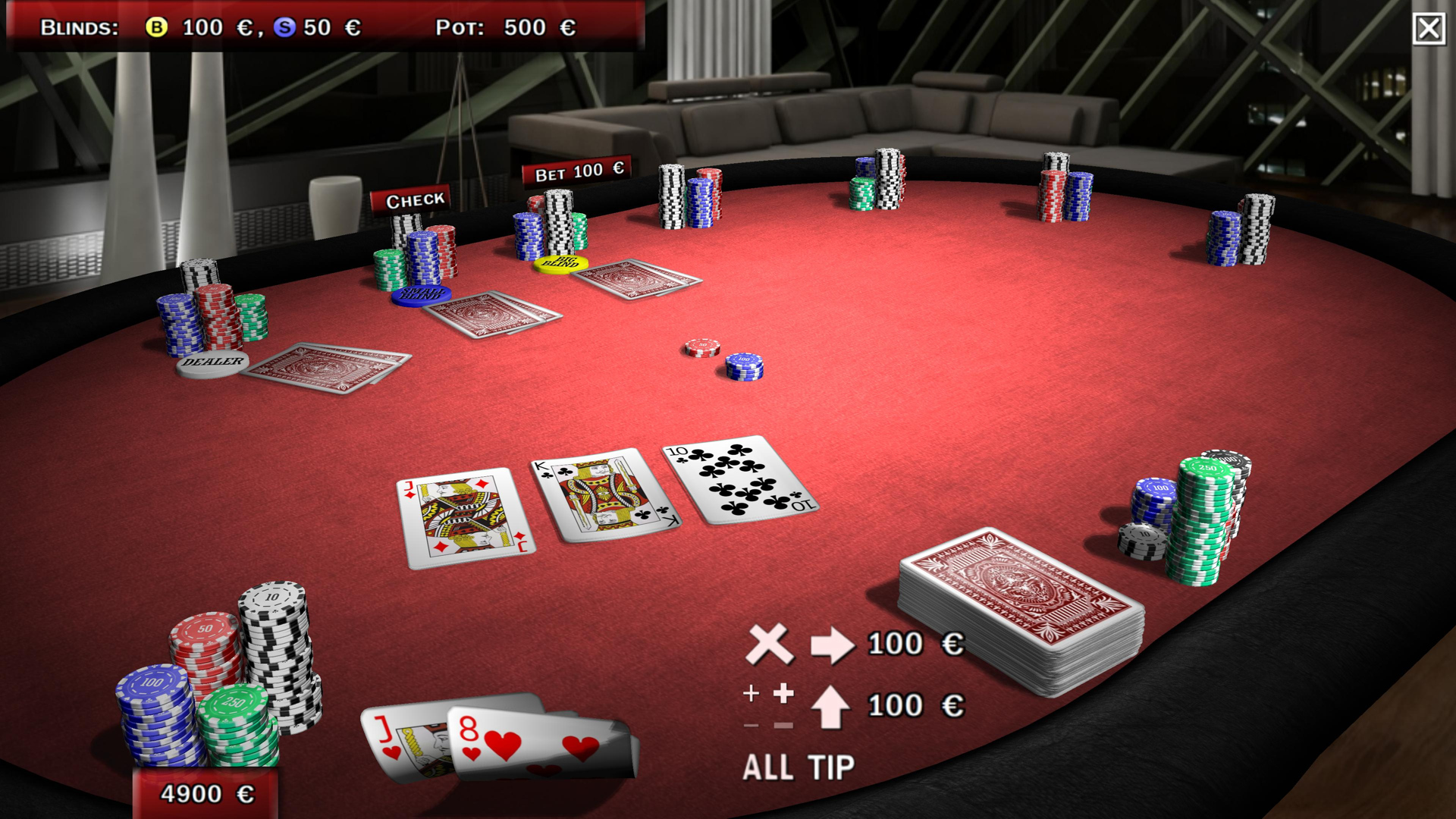 online poker simulator texas holdem