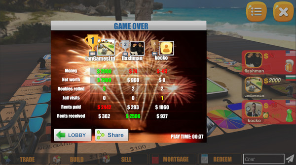 Скриншот из Rento Fortune - Multiplayer Board Game