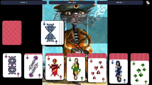 Скриншот из Solitaire - Cat Pirate Portrait