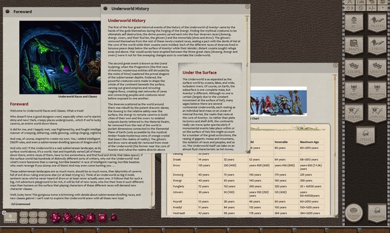 Скриншот из Fantasy Grounds - Underworld Races & Classes (5E)