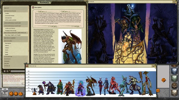 Скриншот из Fantasy Grounds - Underworld Races & Classes (PFRPG)