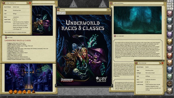 Скриншот из Fantasy Grounds - Underworld Races & Classes (PFRPG)