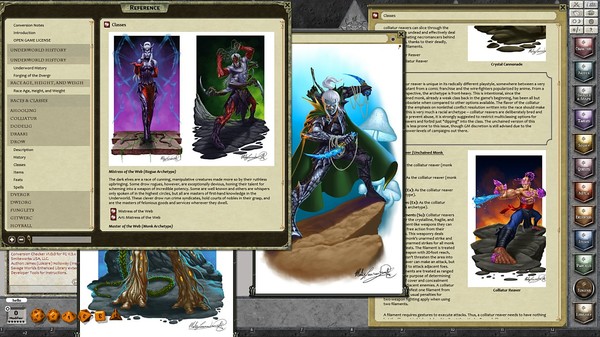 Скриншот из Fantasy Grounds - Underworld Races & Classes (PFRPG)