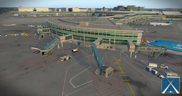 Скриншот из X-Plane 11 - Add-on: Globall Art - CYYZ - Toronto Pearson International