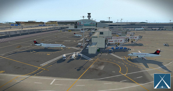 Скриншот из X-Plane 11 - Add-on: Globall Art - CYYZ - Toronto Pearson International