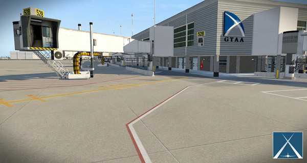 Скриншот из X-Plane 11 - Add-on: Globall Art - CYYZ - Toronto Pearson International