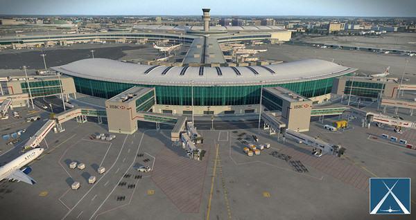 Скриншот из X-Plane 11 - Add-on: Globall Art - CYYZ - Toronto Pearson International