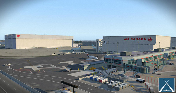 Скриншот из X-Plane 11 - Add-on: Globall Art - CYYZ - Toronto Pearson International