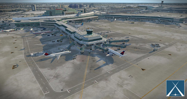 Скриншот из X-Plane 11 - Add-on: Globall Art - CYYZ - Toronto Pearson International