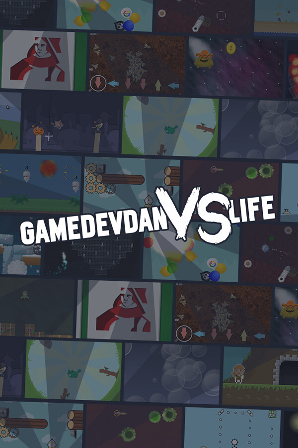 Steam portrait for GameDevDan vs Life.