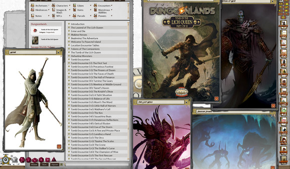 Скриншот из Fantasy Grounds - Dungeonlands: Tomb of the Lich Queen (Savage Worlds)