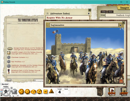 Скриншот из Fantasy Grounds - Deadlands Reloaded: Knights with no Armor (Savage Worlds)