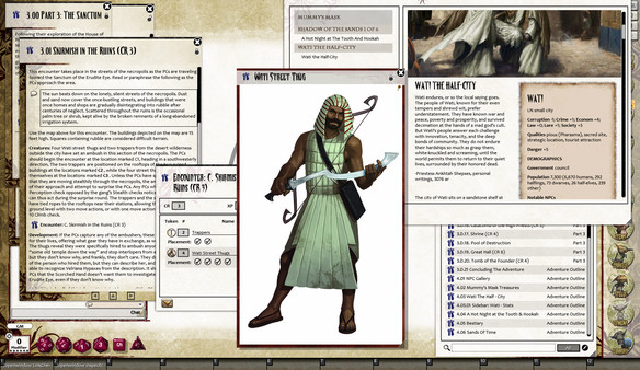 Скриншот из Fantasy Grounds - Pathfinder RPG - Mummy's Mask AP 1: The Half-Dead City (PFRPG)