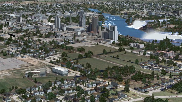 Скриншот из FSX Steam Edition: US Cities X: Niagara Falls Add-On