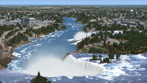 Скриншот из FSX Steam Edition: US Cities X: Niagara Falls Add-On