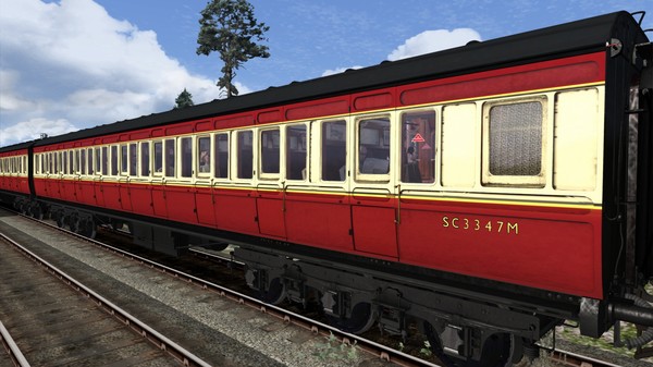 Скриншот из TS Marketplace: Caledonian Railway 65ft Grampian BR Crimson & Cream Coach Pack Add-On