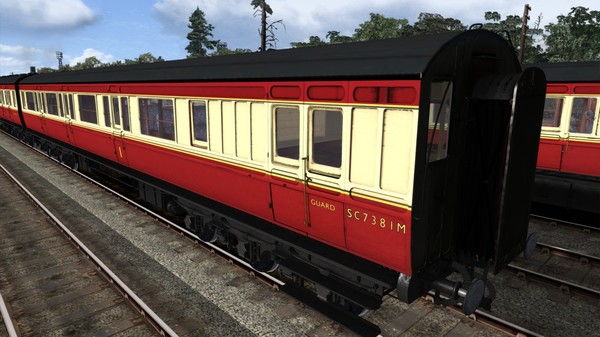 Скриншот из TS Marketplace: Caledonian Railway 65ft Grampian BR Crimson & Cream Coach Pack Add-On