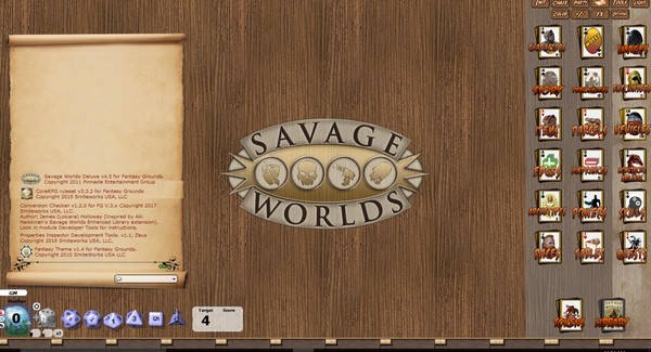 Скриншот из Fantasy Grounds - Fantasy Skin (Savage Worlds)