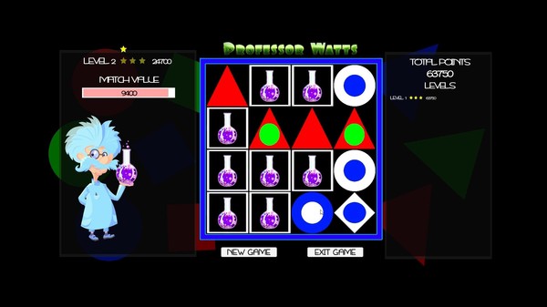 Professor Watts Memory Match: Shapes And Colors requirements