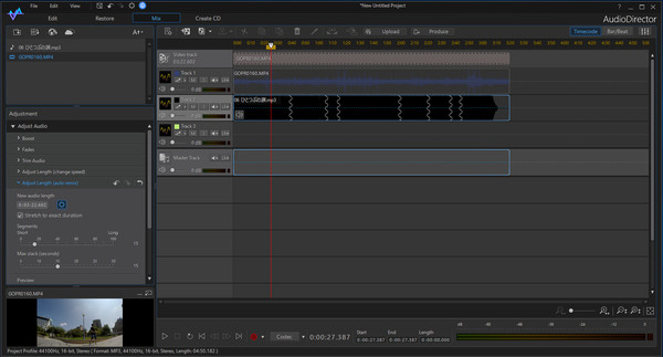 Скриншот из CyberLink AudioDirector 8 Ultra
