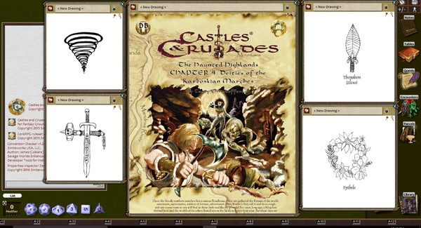 Скриншот из Fantasy Grounds - Deities of the Haunted Highlands (Castles & Crusades)