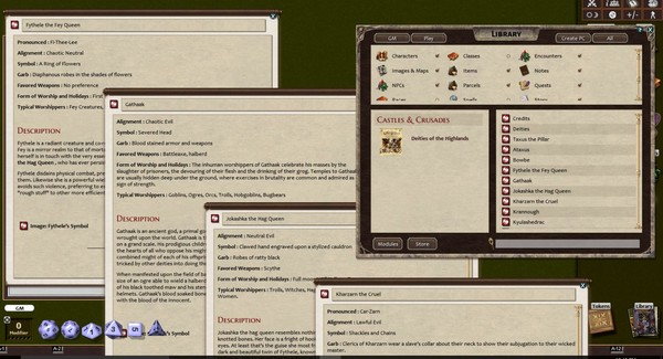 Скриншот из Fantasy Grounds - Deities of the Haunted Highlands (Castles & Crusades)