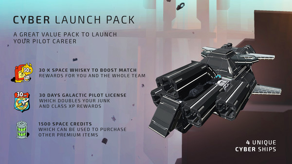 Скриншот из Galactic Junk League - Cyber Launch Pack