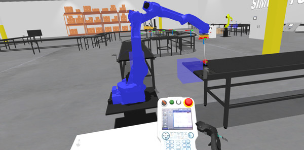 VR Robotics Simulator game for Linux 1