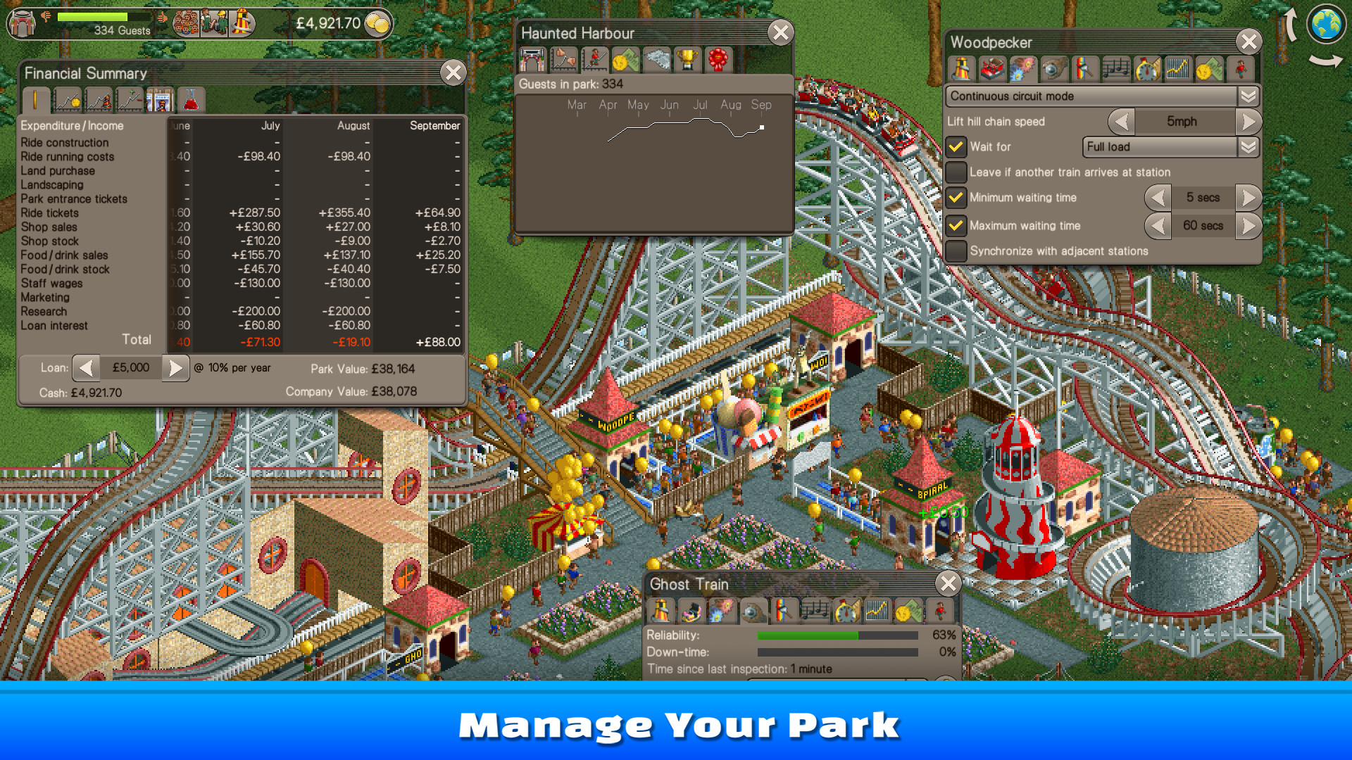 rollercoaster tycoon deluxe steam not working