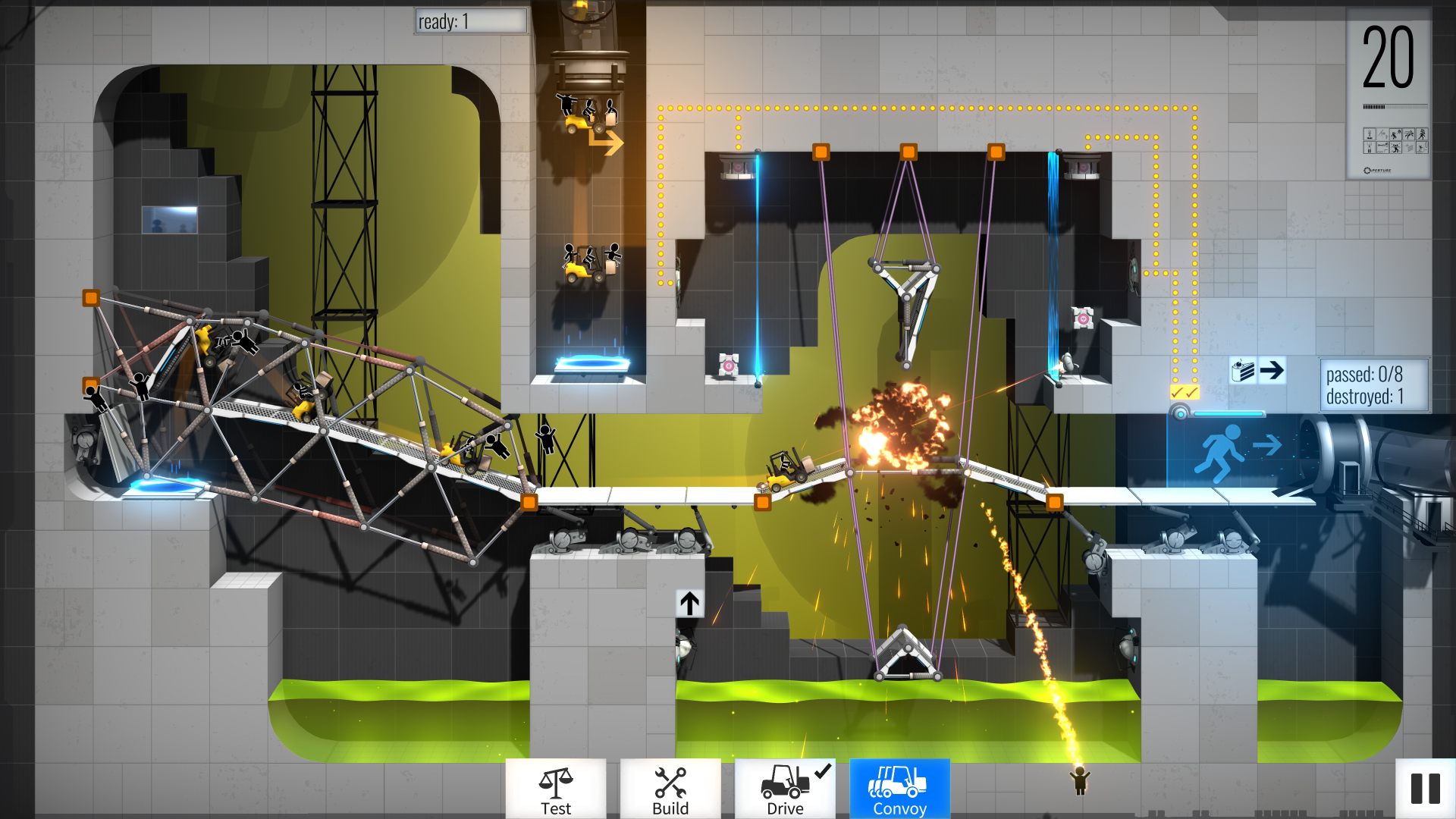 Bridge constructor portal прохождение