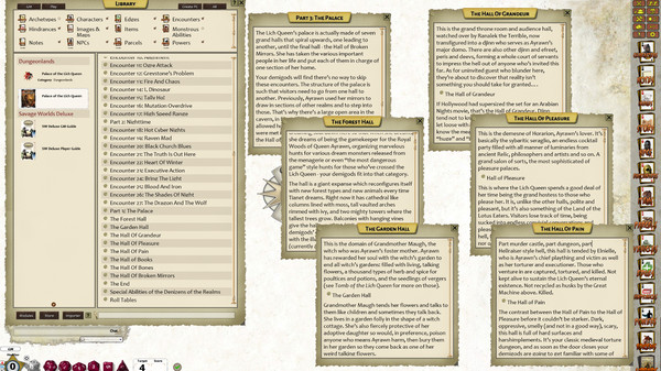 Скриншот из Fantasy Grounds - Dungeonlands: Palace of the Lich Queen (Savage Worlds)