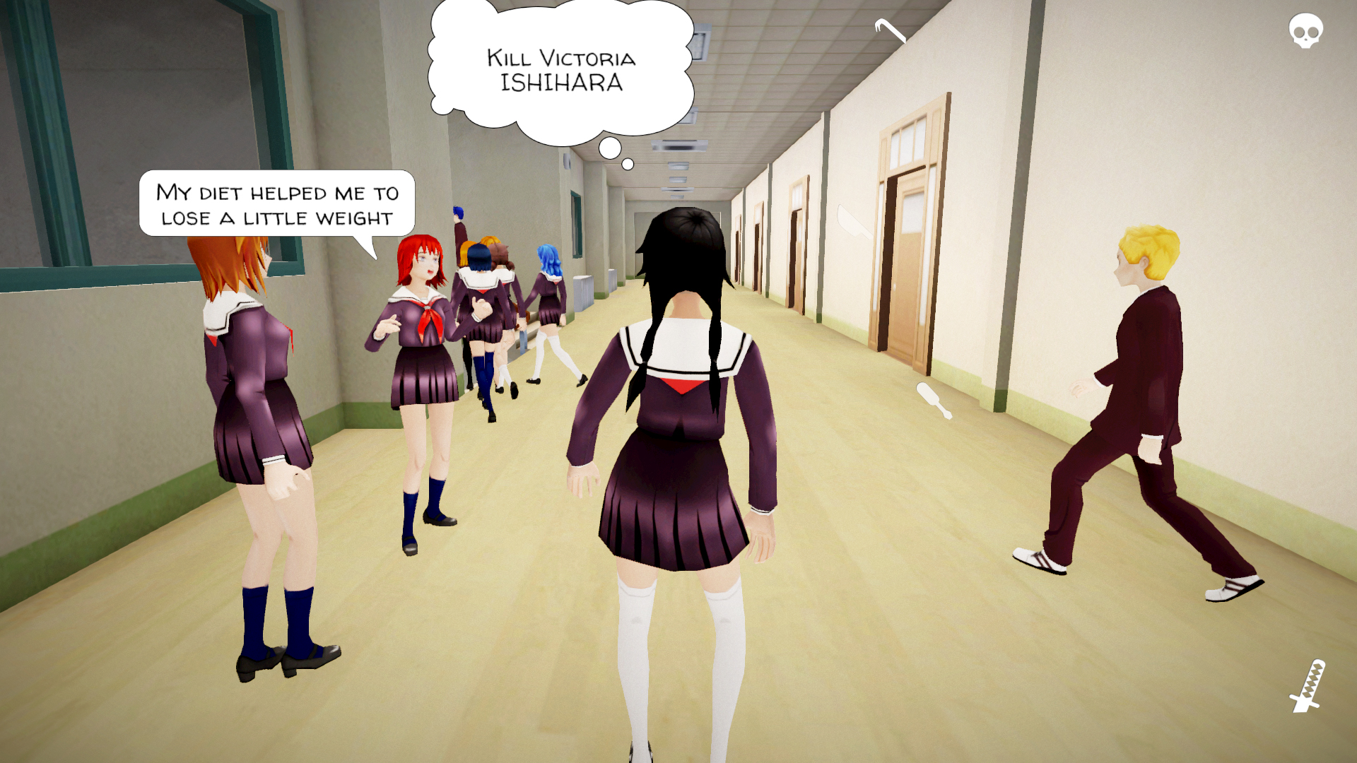 Яндере требования. Yandere School Виктория Ишихара. Yandere School финал.