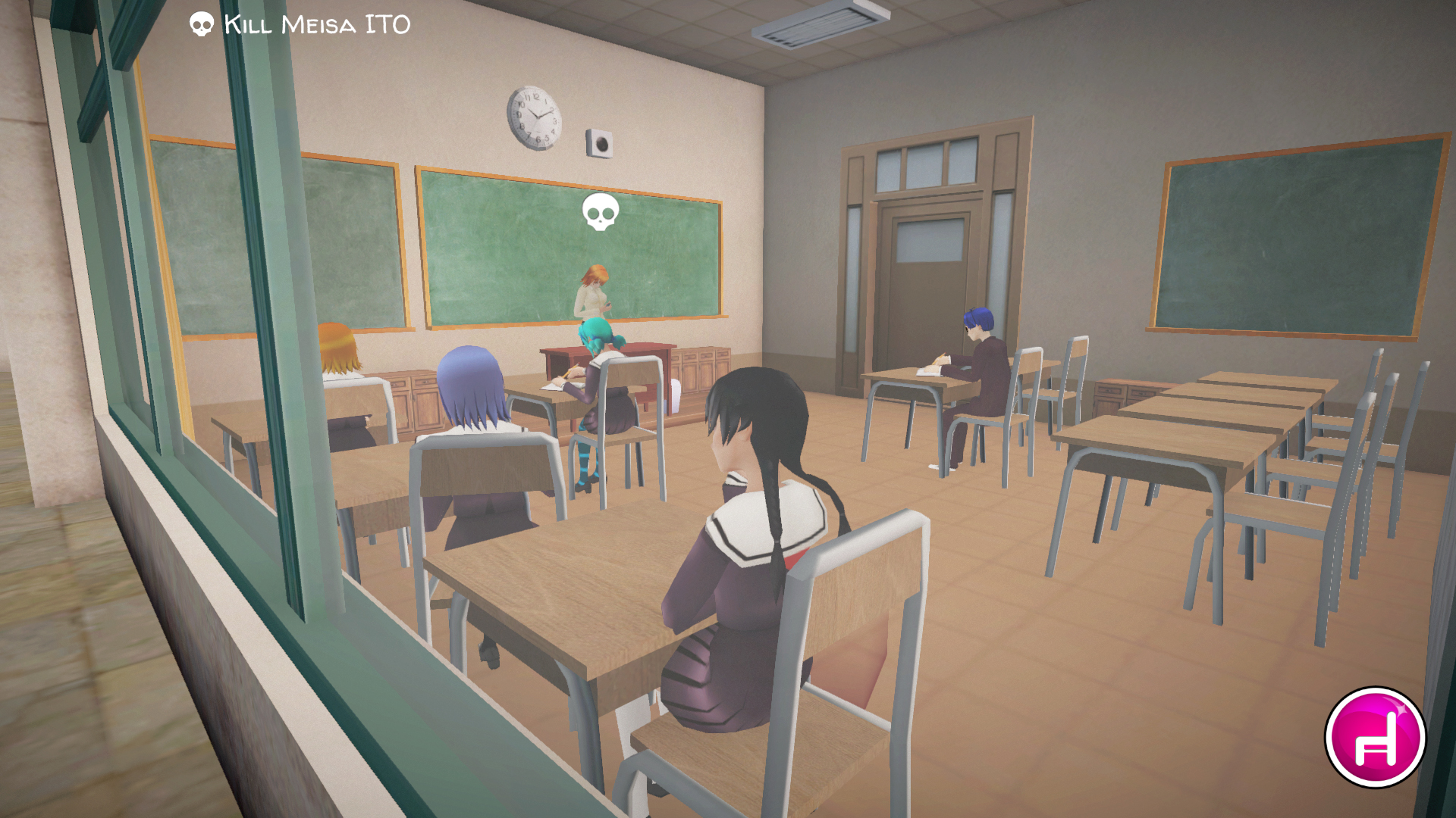 yandere school girl game