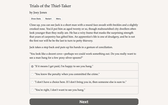 Trials of the Thief-Taker recommended requirements